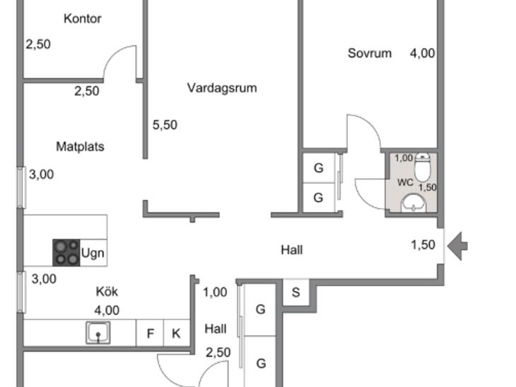 Bostad Vattugatan Kumla