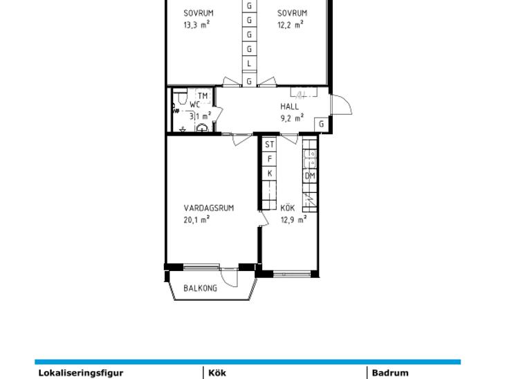 Bostad Berggatan 14D Sala
